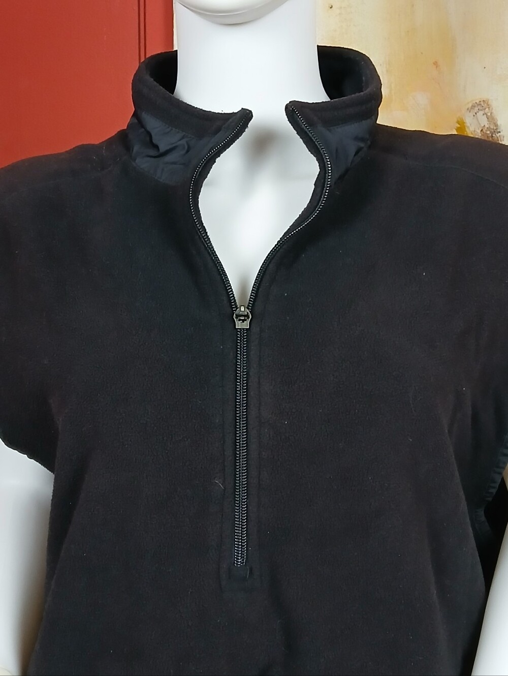 Gear For Sports Black Zip-Up Mock Neck Sweater
